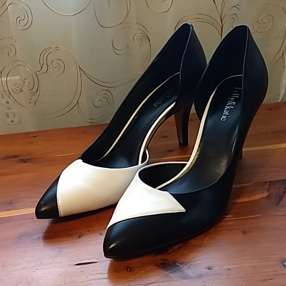 Black and White Pumps
